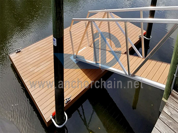 Gangway ອະລູມິນຽມທີ່ມີຂັ້ນຕອນໄມ້ແຂງ