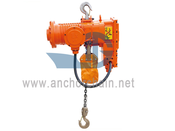 Hoists ຕ່ອງໂສ້ໄຟຟ້າປ້ອງກັນລະເບີດ BDB (ປະເພດເຄື່ອງຕັ້ງ)