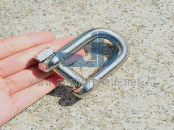 D-Shackle (ມີປາຍຫົວສີ່ຫຼ່ຽມ), SS304 ຫຼື SS316