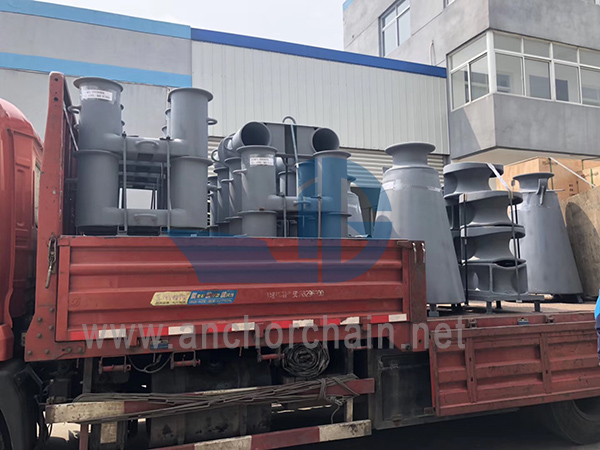 DIN81907-1997 Marine Mooring Fairleads Roller ມີ pedestal