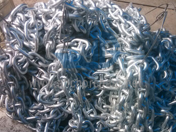 ແຊ່ຮ້ອນ Galvanized Anchor Chain