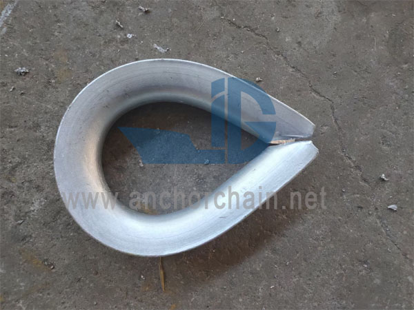 JIS B 2802 Thimble A ປະເພດສໍາລັບເຊືອກສາຍເຫຼັກເປົ່າ