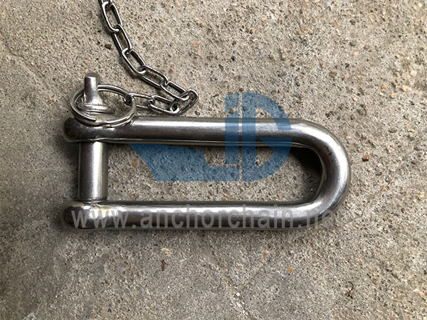 ປະເພດຍາວ D-Shackle, SS304 ຫຼື SS316