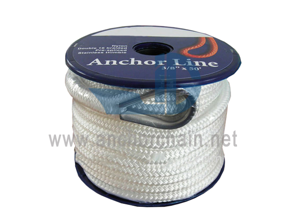 ເຊືອກຜູກມັດສາຍ Nylon Double Braid ມີ Ss316 Thimble
