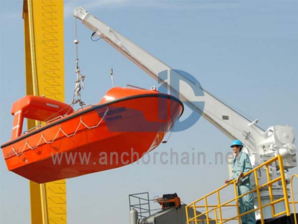 ຄູ່ມືແຂນດ່ຽວ Slewing Liferaft Davit