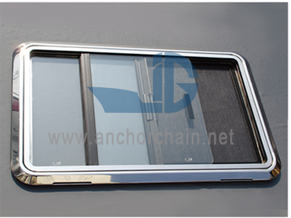 Yacht Aluminum ສາມ Pane ປ່ອງຢ້ຽມ sliding