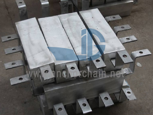 ສັງກະສີ Anode ສໍາລັບ Port ແລະ Offshore Engineering Facilities